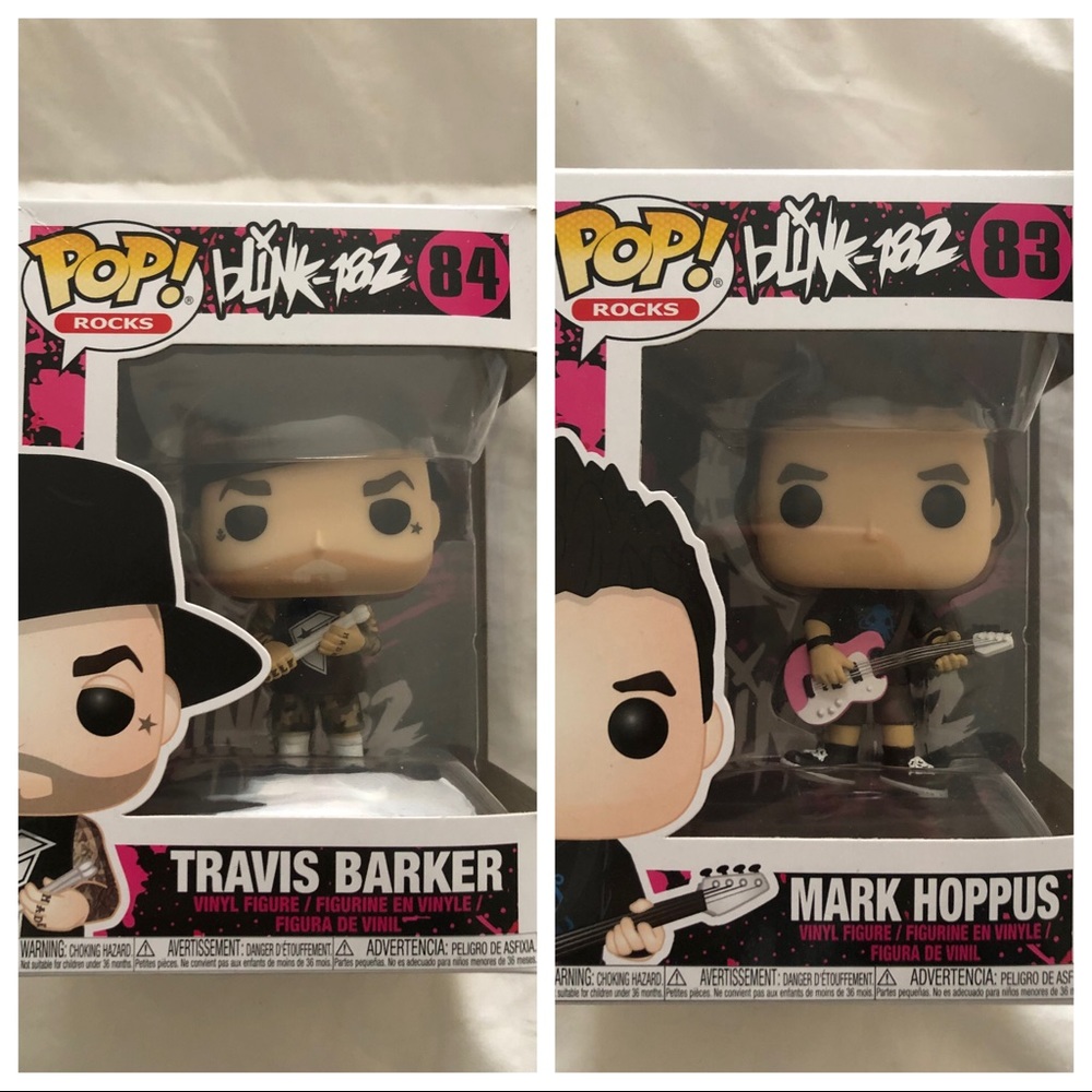 Mark Hoppus & Travis Barker POP Funko’s